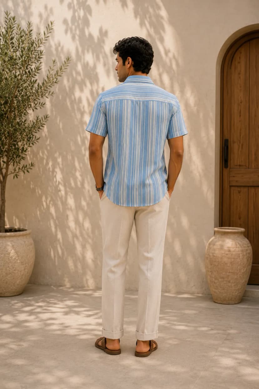 Seabreeze Blue Striped Shirt alternate view